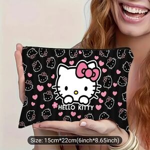Hello Kitty Black and Pink Kids Accessory Bag